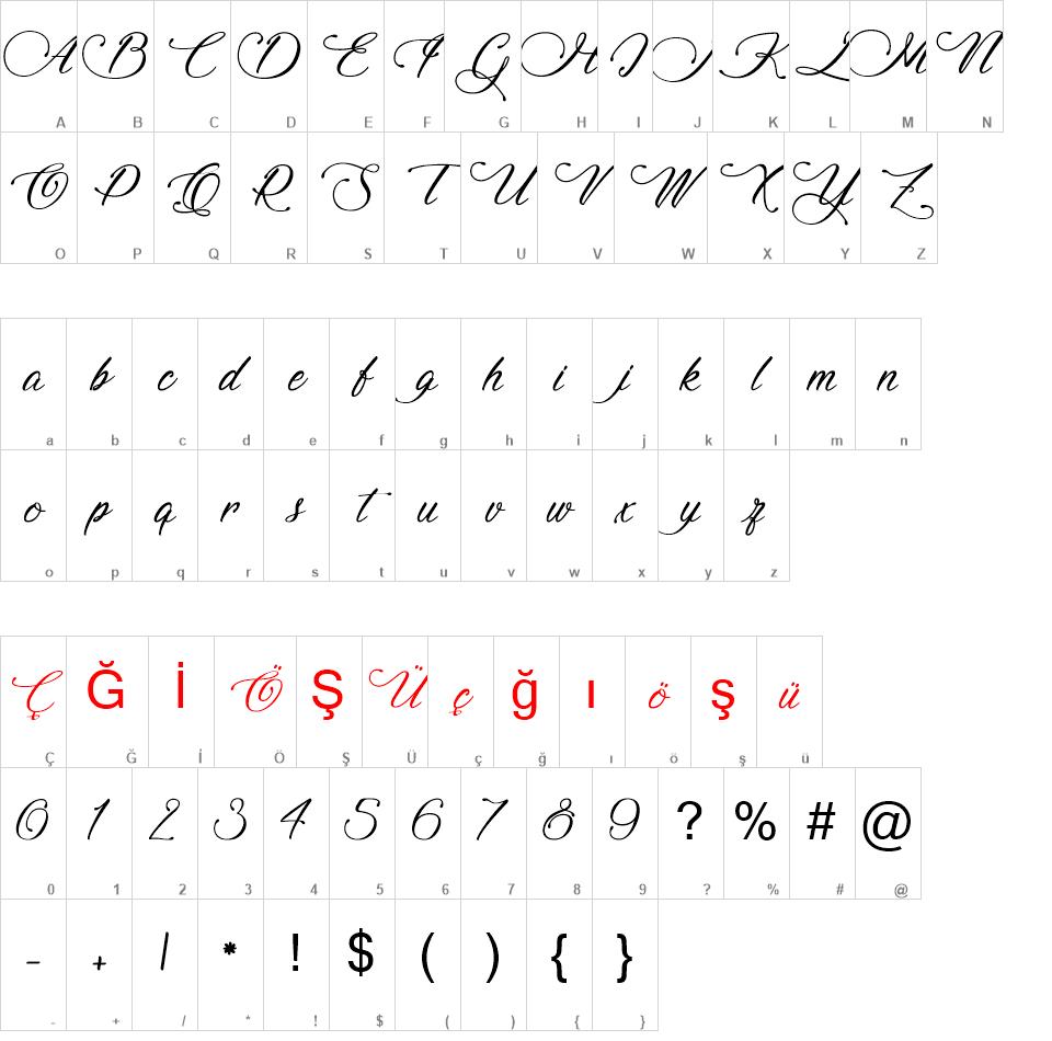 Signature font